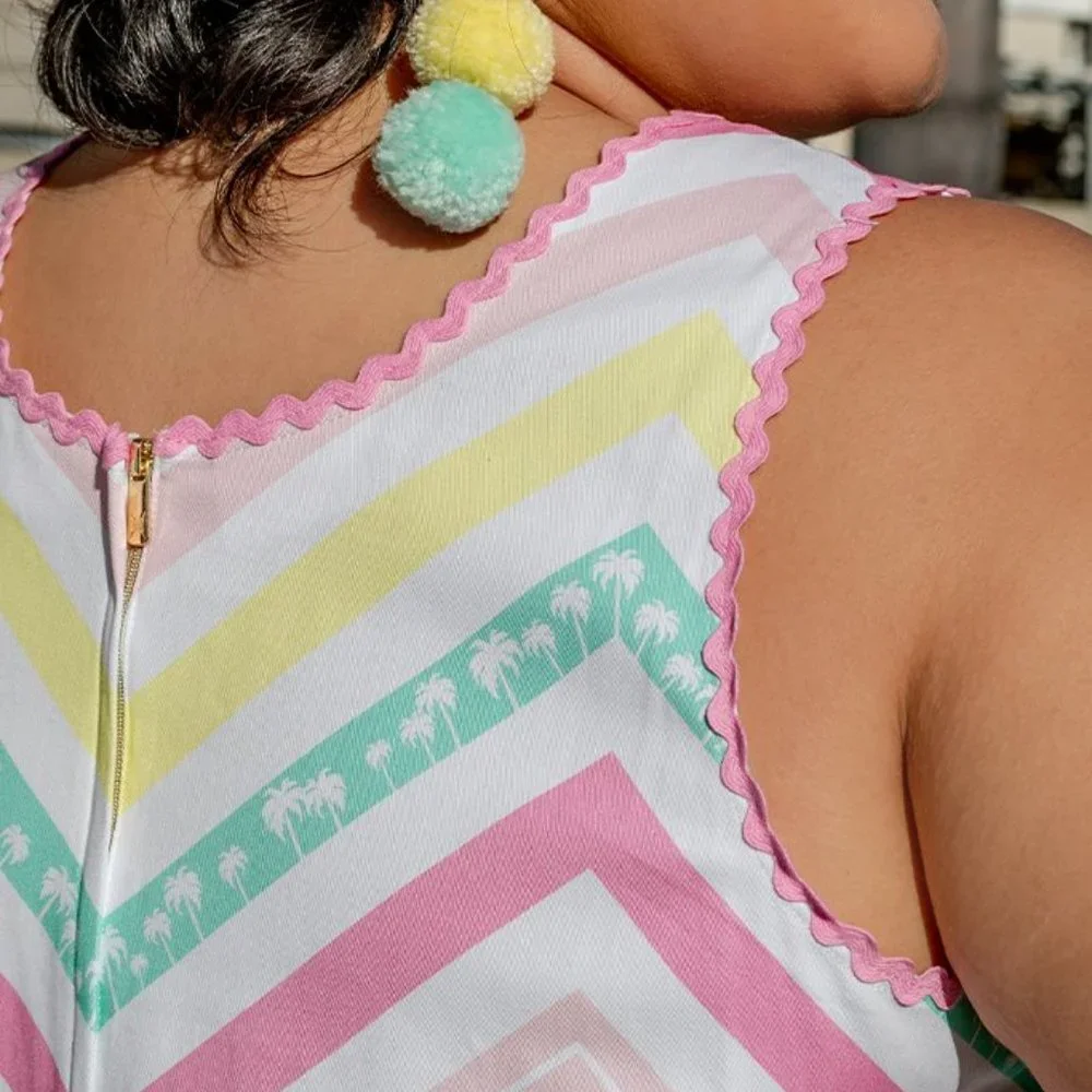 Stitch Shoppe by Loungefly X Barbie™ Chevron "Olivia" Dress - Picture 7 of 10